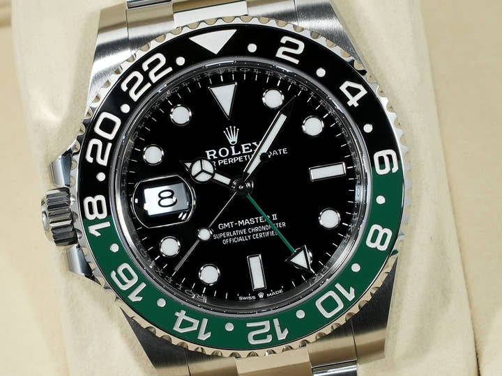 Rolex GMT-Master II Ref. 126720VTNR Stainless Steel Black Dial Oyster Bracelet Unused qhckozwb
