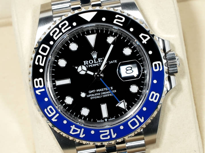 Rolex GMT-Master II Ref. 126710BLNR Stainless Steel with Black Dial and Jubilee Bracelet (Unused) sh3ftkq7