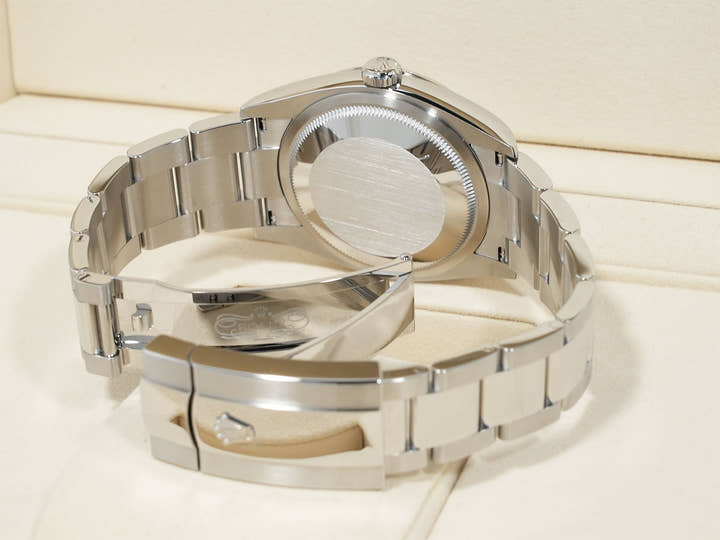 Rolex Datejust 36 Ref. 126234 Stainless Steel/White Gold Bright Blue Dial Oyster Bracelet Unused 9j5ctmkj