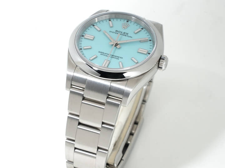 Rolex Oyster Perpetual 36 Ref. 126000 Stainless Steel Turquoise Dial Pre-owned wje5t66j