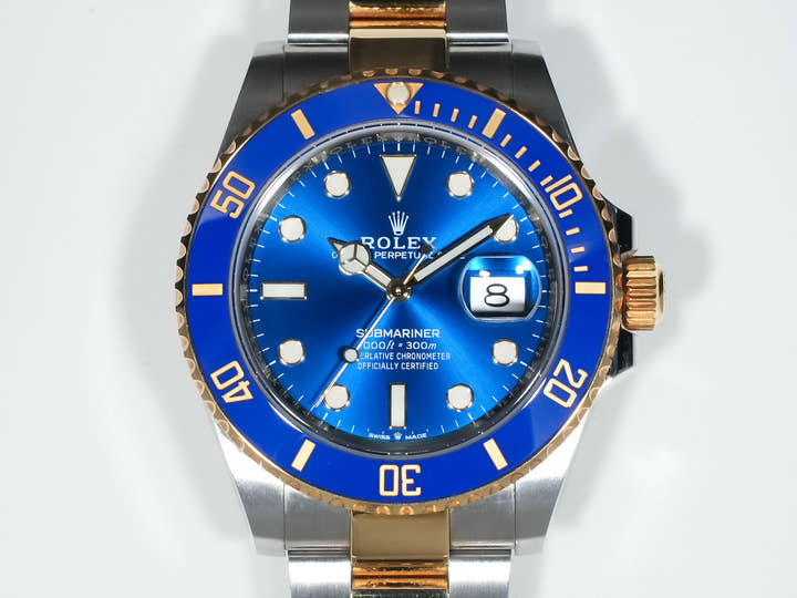 Pre-owned Rolex Submariner Date Ref. 126613LB Stainless Steel/Yellow Gold Blue Dial qyrcizc6