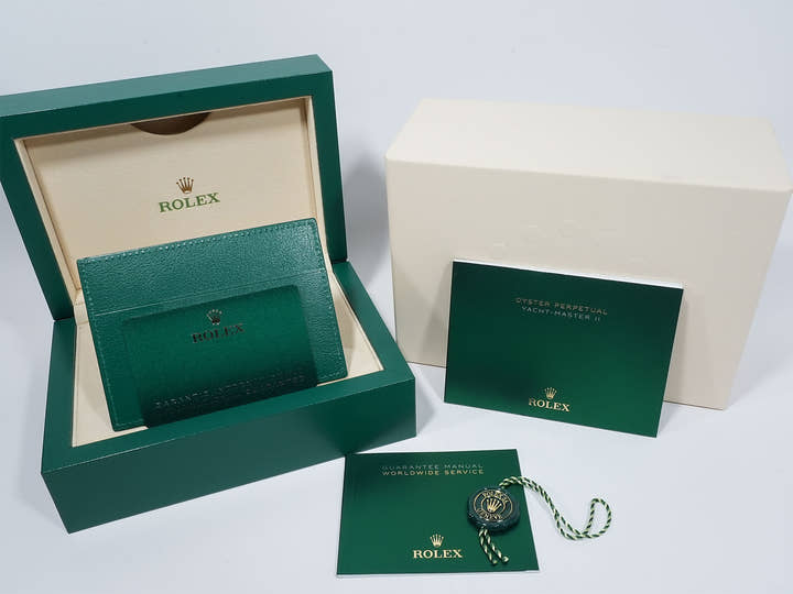 Rolex Yacht-Master II Ref. 116680 Stainless Steel White Dial Pre-owned adgzvehy