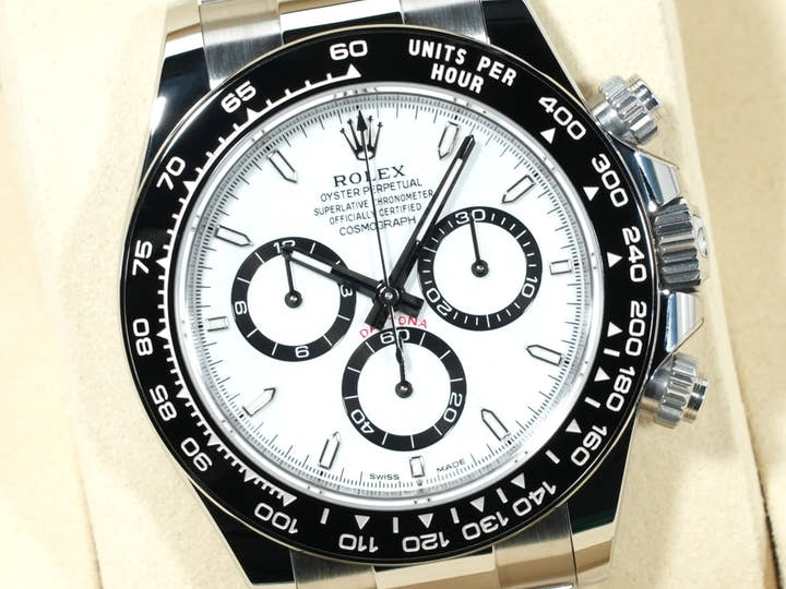 ロレックス デイトナ Ref.126500LN ステンレススチール ホワイト文字盤 未使用 e7ozgfwr