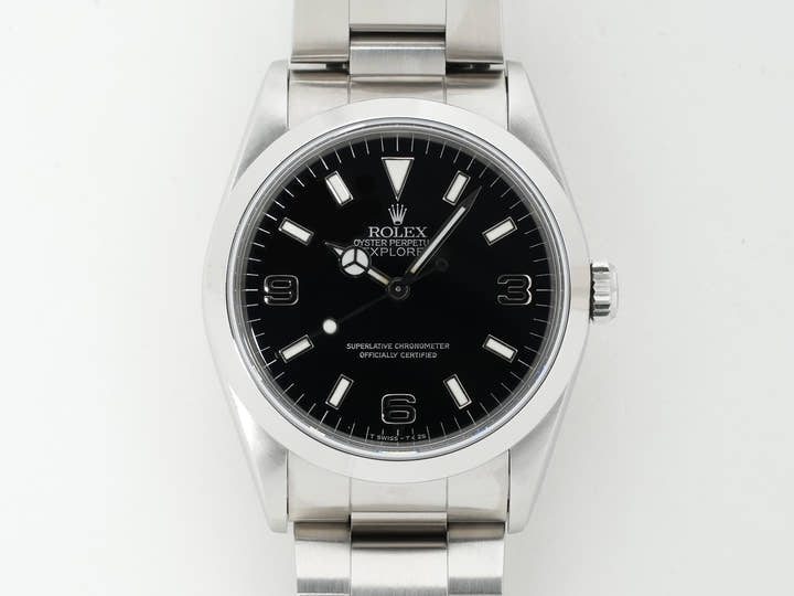 ロレックス エクスプローラーI Ref.14270 ステンレススチール ブラック文字盤 オイスターブレスレット 中古 35k5397k