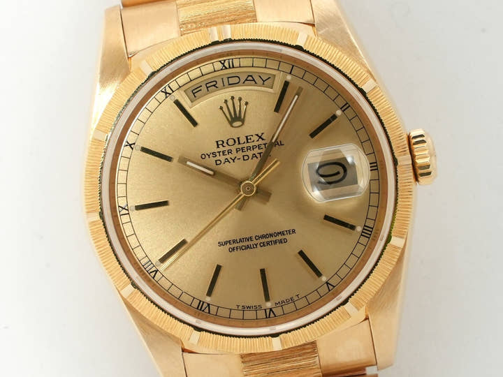 ロレックス デイデイト Ref.18248 イエローゴールド シャンパンゴールド文字盤 中古 jiy3xja4