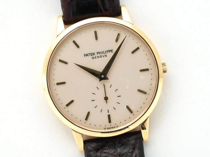 Patek Philippe Calatrava Ref. 3893J Yellow Gold Ivory Dial Pre-owned t2zhepax