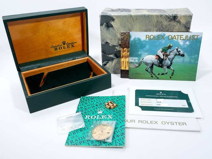 ロレックス デイデイト36 Ref.18238 イエローゴールド ブラウングラデーション×10Pダイヤ文字盤 中古 6b7hn3a4