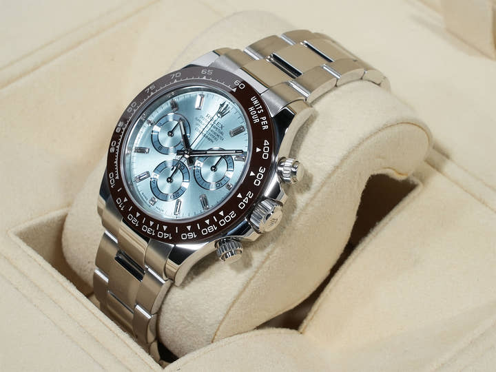 Rolex Daytona Ref. 116506A Platinum Ice Blue Dial Excellent Condition unrxbh3o