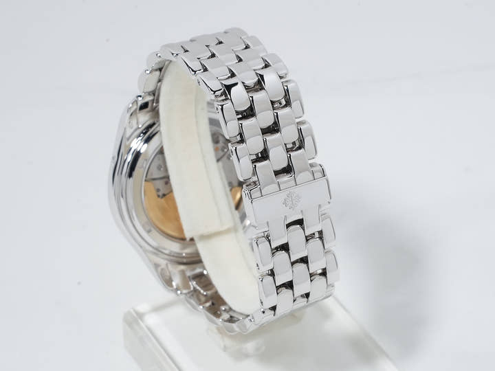 Patek Philippe Annual Calendar Moon Phase Ref. 5036/1G-017 White Gold Silver Dial Excellent Condition nxhnriee