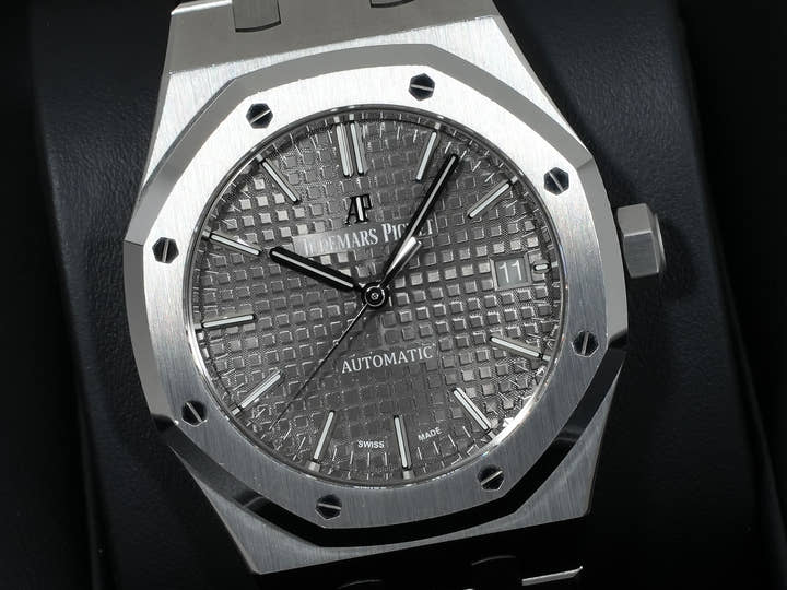 Audemars Piguet Royal Oak Ref.15450ST.OO.1256ST.02 Stainless Steel Gray Dial Pre-owned 8gfqjvse