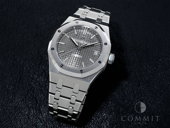 Audemars Piguet Royal Oak Ref.15450ST.OO.1256ST.02 Stainless Steel Gray Dial Pre-owned 8gfqjvse