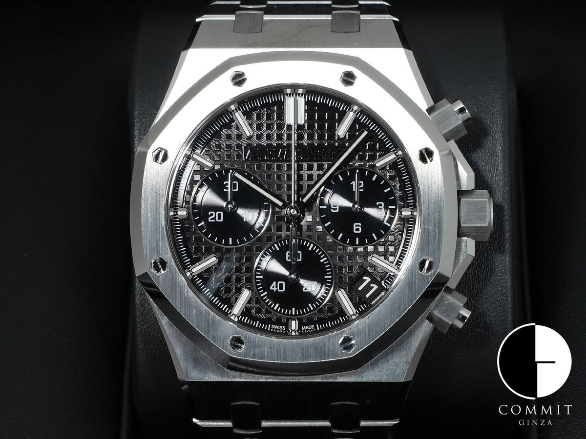 オーデマピゲ ロイヤルオーク クロノグラフ 50周年記念 Ref.26240ST.OO.1320ST.02 ステンレススチール ブラック文字盤 中古 2ckpf4s9