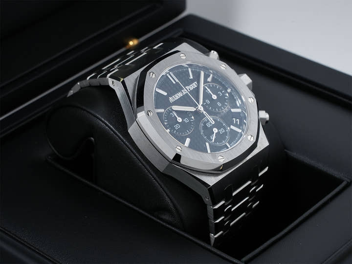 オーデマピゲ ロイヤルオーク クロノグラフ 50周年記念 Ref.26240ST.OO.1320ST.02 ステンレススチール ブラック文字盤 中古 2ckpf4s9