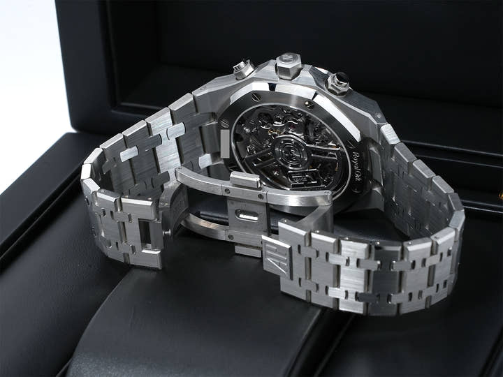 オーデマピゲ ロイヤルオーク クロノグラフ 50周年記念 Ref.26240ST.OO.1320ST.02 ステンレススチール ブラック文字盤 中古 2ckpf4s9