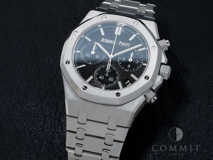 オーデマピゲ ロイヤルオーク クロノグラフ 50周年記念 Ref.26240ST.OO.1320ST.02 ステンレススチール ブラック文字盤 中古 2ckpf4s9