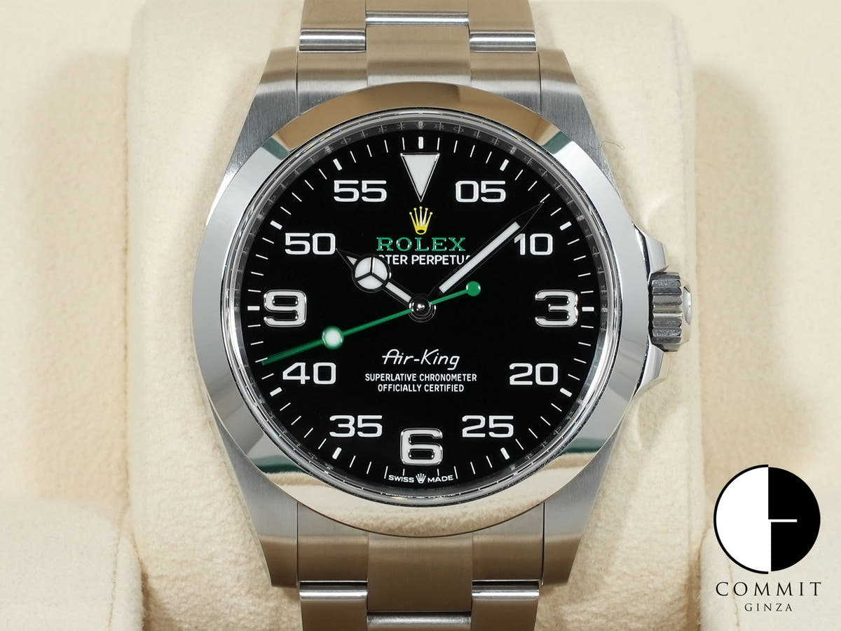 ロレックス エアキング Ref.126900 ステンレススチール ブラック文字盤 オイスターブレスレット 美中古 h5uwwxqc
