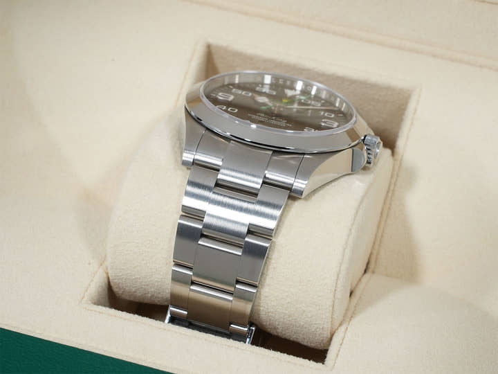 ロレックス エアキング Ref.126900 ステンレススチール ブラック文字盤 オイスターブレスレット 美中古 h5uwwxqc