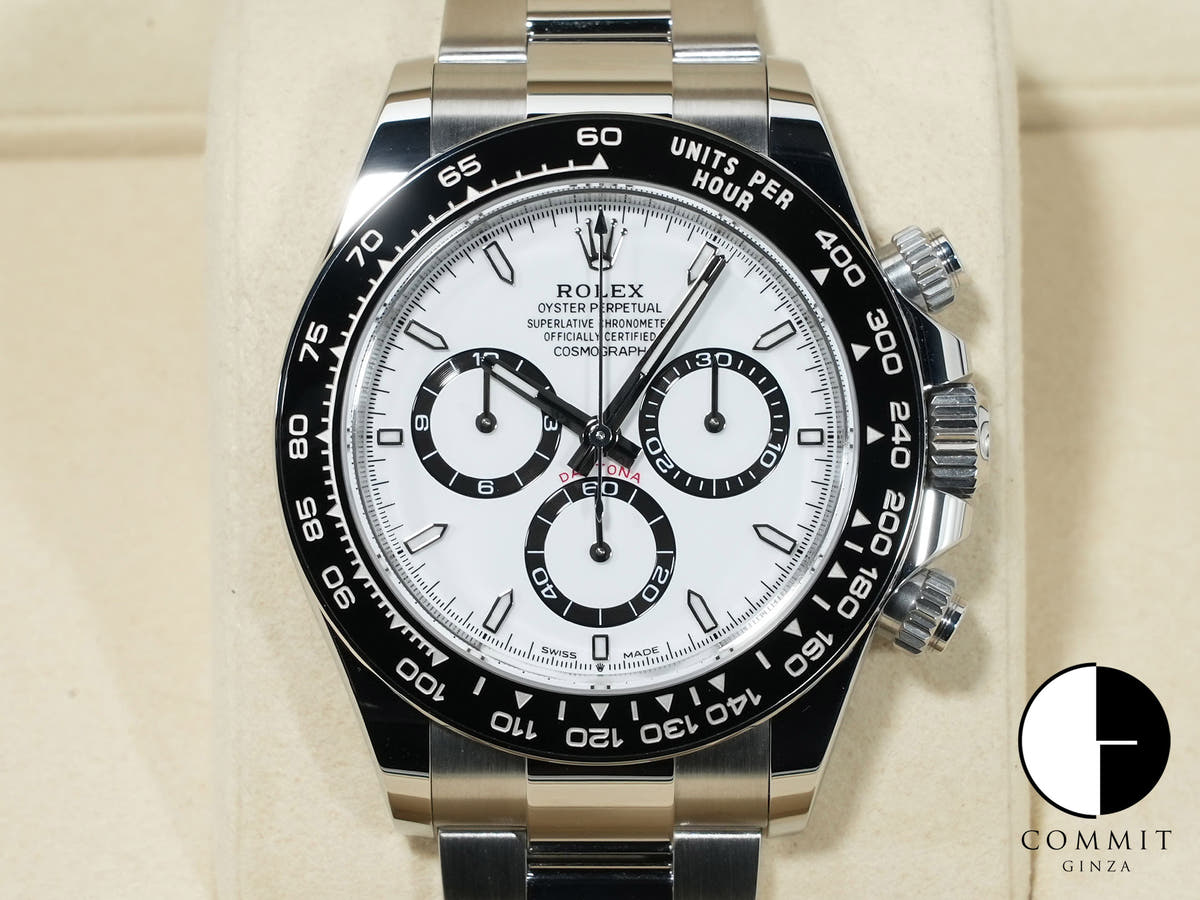 ロレックス デイトナ Ref.126500LN ステンレススチール ホワイト文字盤 未使用 wztc5hqo