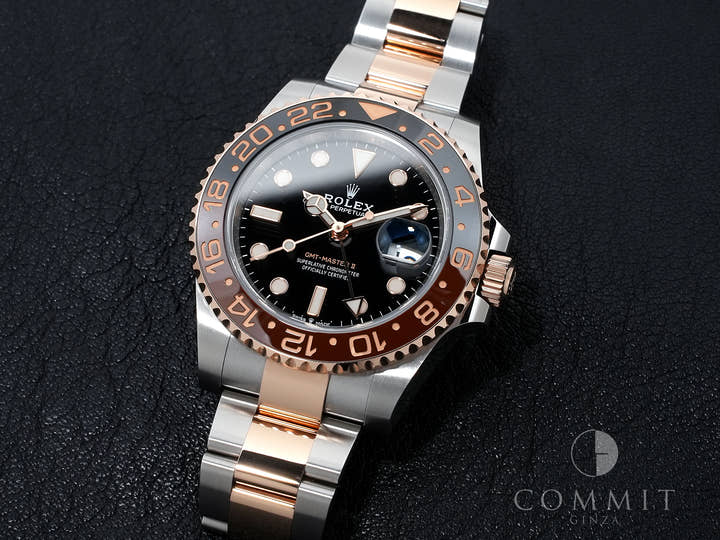 ロレックス GMTマスターII Ref.126711CHNR ステンレススチール/エバーローズゴールド ブラック文字盤 オイスターブレスレット 中古 j7knsvdx
