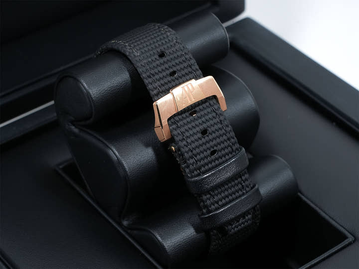 Audemars Piguet CODE 11.59 by Audemars Piguet Ref. 15210OR.OO.A028CR.01 Pink Gold Smoke Blue Lacquer Dial Pre-owned 3k2ytgcz