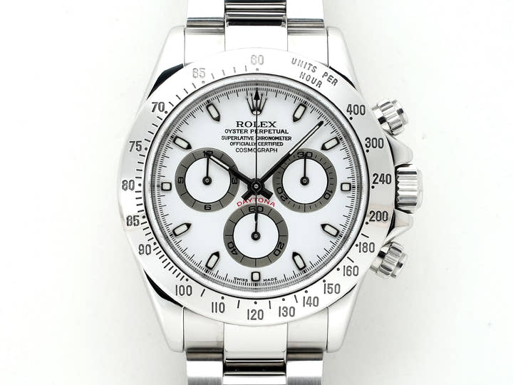 Pre-owned Rolex Daytona Ref. 116520 Stainless Steel White Dial csurmccy
