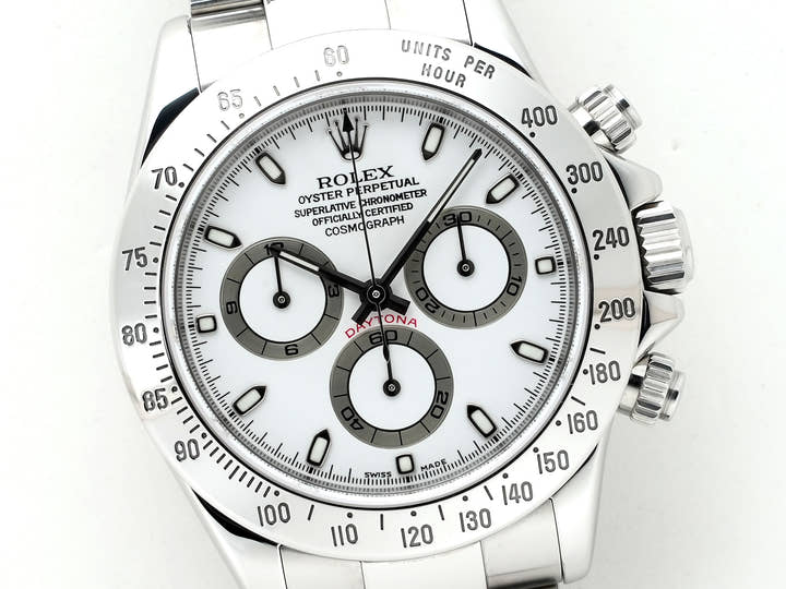 Pre-owned Rolex Daytona Ref. 116520 Stainless Steel White Dial csurmccy