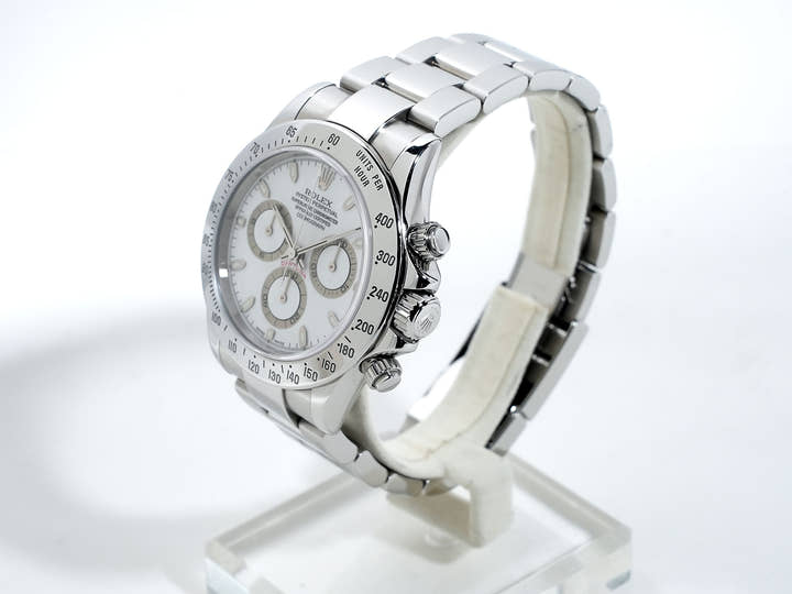 Pre-owned Rolex Daytona Ref. 116520 Stainless Steel White Dial csurmccy