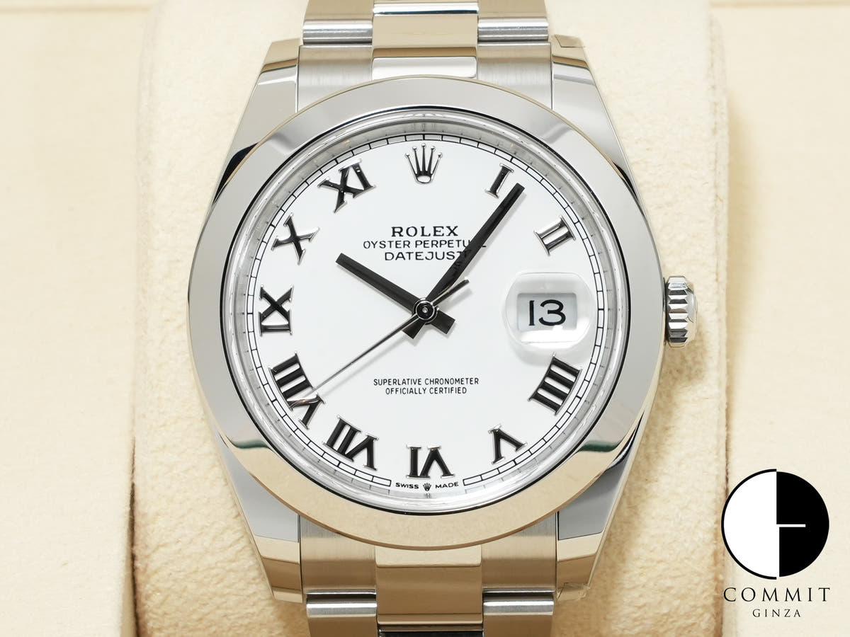ロレックス デイトジャスト41 Ref.126300 ステンレススチール ホワイト文字盤 オイスターブレスレット 未使用 yau8wogq