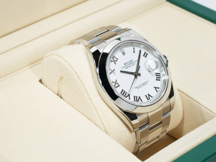 ロレックス デイトジャスト41 Ref.126300 ステンレススチール ホワイト文字盤 オイスターブレスレット 未使用 yau8wogq