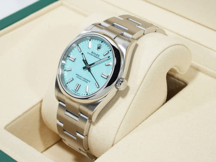 ロレックス オイスターパーペチュアル36 Ref.126000 ステンレススチール ターコイズ文字盤 未使用 4o4pij2a