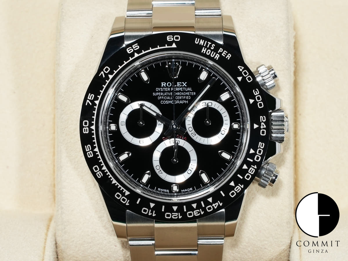 ロレックス デイトナ Ref.116500LN ステンレススチール ブラック文字盤 美中古 qjjpigvd