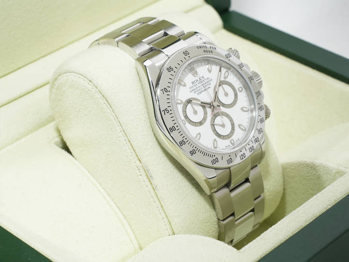 Pre-owned Rolex Daytona Ref. 116520 Stainless Steel White Dial d9uy8nzk
