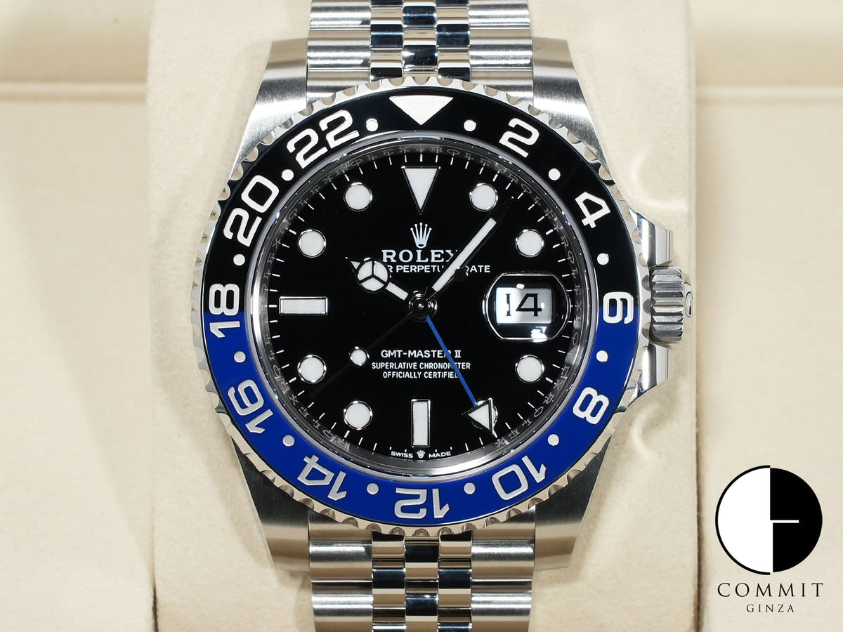 ロレックス GMTマスターII Ref.126710BLNR ステンレススチール ブラック文字盤 ジュビリーブレスレット 未使用 9a9fv2c8