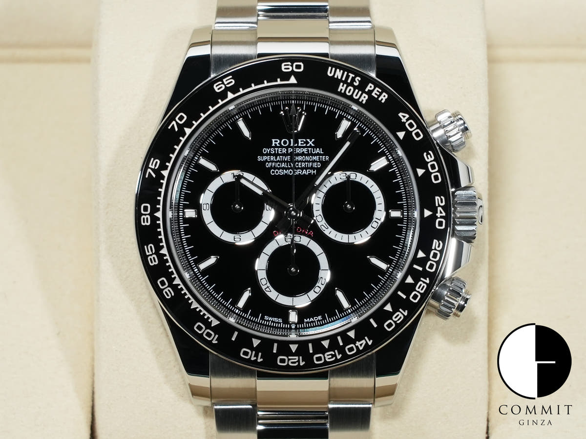 ロレックス デイトナ Ref.126500LN ステンレススチール ブラック文字盤 美中古 ocj5hmqp