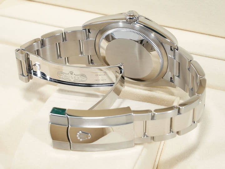 ロレックス デイトジャスト36 Ref.126234 ステンレススチール/ホワイトゴールド スレートローマン文字盤 オイスターブレスレット 美中古 pjhcwhj8