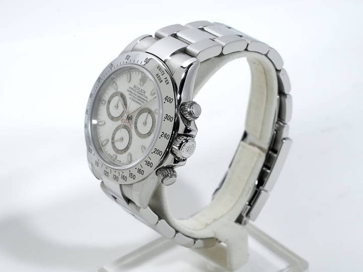 Pre-owned Rolex Daytona Ref. 116520 Stainless Steel White Dial bu9x9x7z