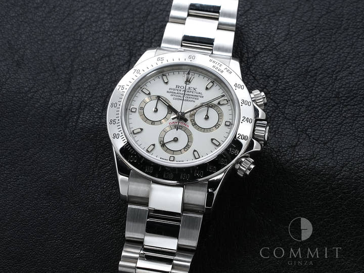 Pre-owned Rolex Daytona Ref. 116520 Stainless Steel White Dial bu9x9x7z