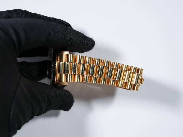 ロレックス デイデイト36 Ref.18038 イエローゴールド オニキス文字盤 中古 fw4muuk5