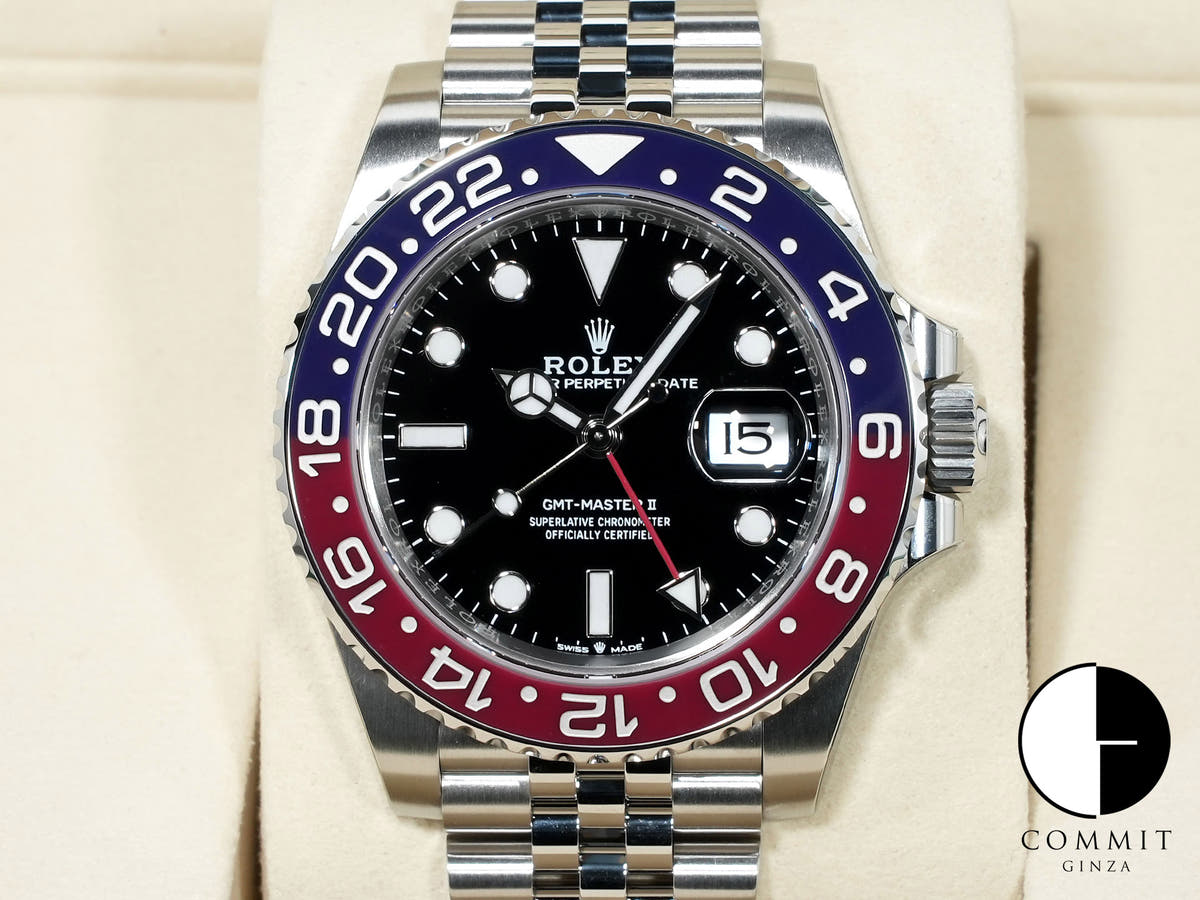 ロレックス GMTマスターII Ref.126710BLRO ステンレススチール ブラック文字盤 ジュビリーブレスレット 未使用 44teoaat