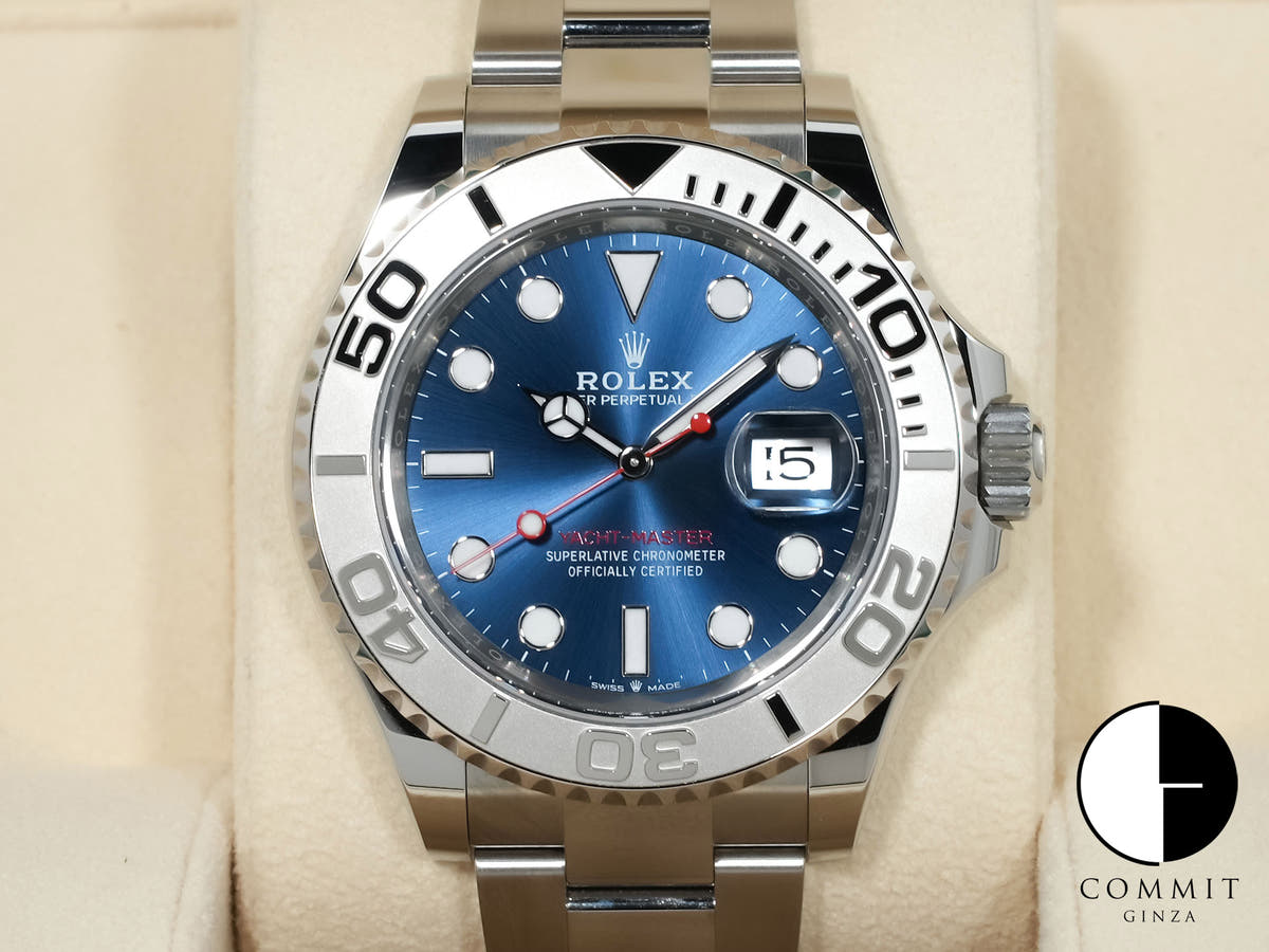 ロレックス ヨットマスター40 Ref.126622 ステンレススチール/プラチナ ブライトブルー文字盤 美品 yzro9e8o