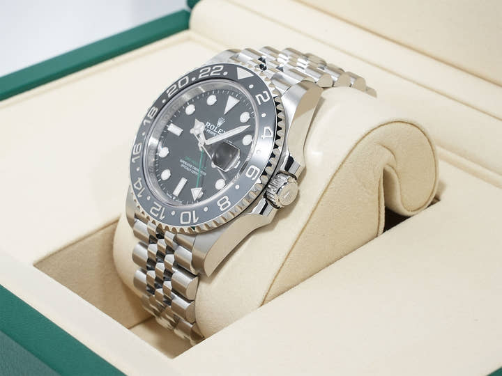 ロレックス GMTマスターII Ref.126710GRNR ステンレススチール ブラック文字盤 ジュビリーブレスレット 未使用 rnf65yy5