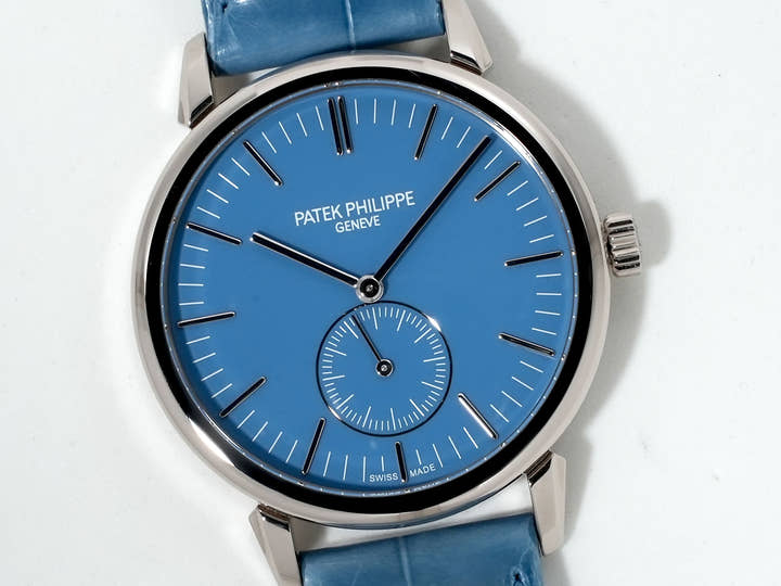 パテックフィリップ カラトラバ グランド エキシビジョン 東京2023 Ref.6127G-010 ホワイトゴールド ラックライトブルー文字盤 中古 cdbjuuxw