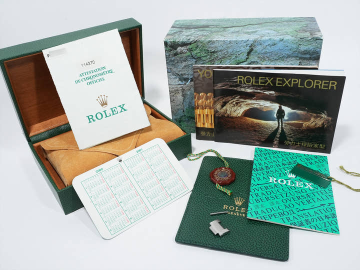 ロレックス エクスプローラーI Ref.114270 ステンレススチール ブラック文字盤 オイスターブレスレット 極美品 vstxce97