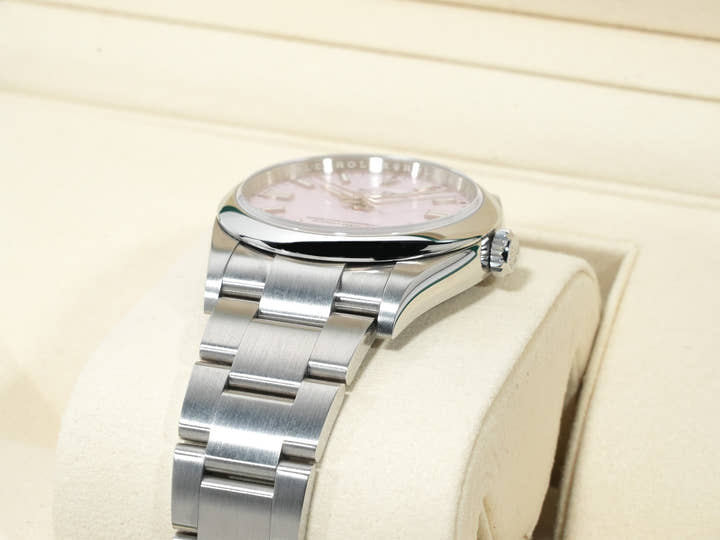 ロレックス オイスターパーペチュアル36 Ref.126000 ステンレススチール キャンディピンク文字盤 美品 rump4hha