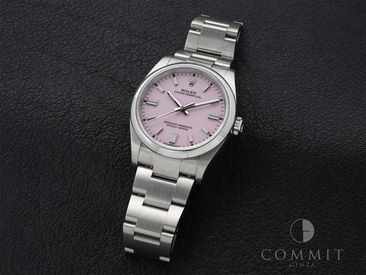 ロレックス オイスターパーペチュアル36 Ref.126000 ステンレススチール キャンディピンク文字盤 美品 rump4hha