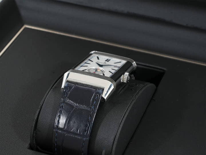 ジャガールクルト レベルソ トリビュート ムーン Ref.Q3958420 ステンレススチール シルバー文字盤 中古 hnftpnnn