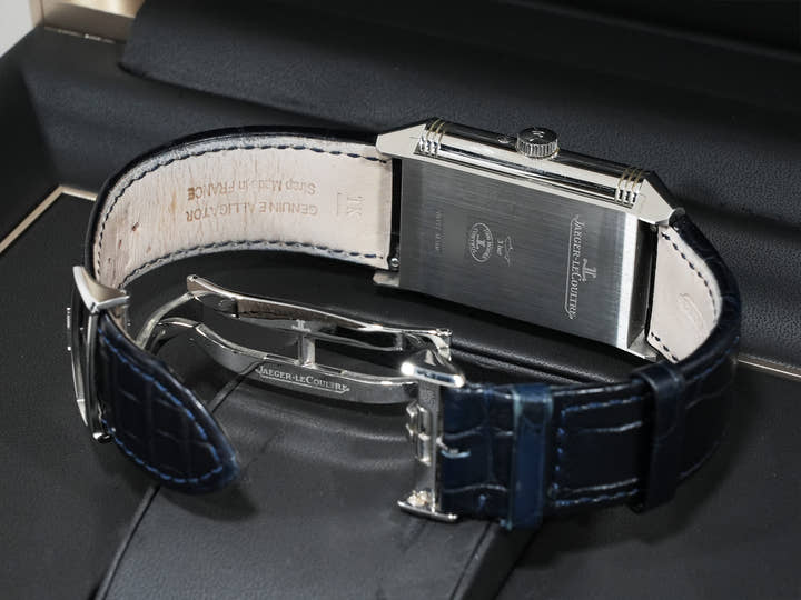 ジャガールクルト レベルソ トリビュート ムーン Ref.Q3958420 ステンレススチール シルバー文字盤 中古 hnftpnnn