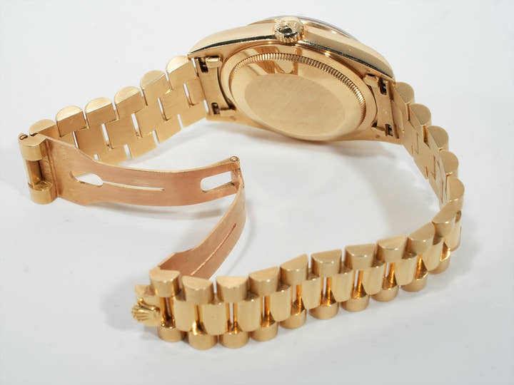 ロレックス デイデイト36 Ref.18238A イエローゴールド シャンパンx10Pダイヤ文字盤 中古 oerwjhrn