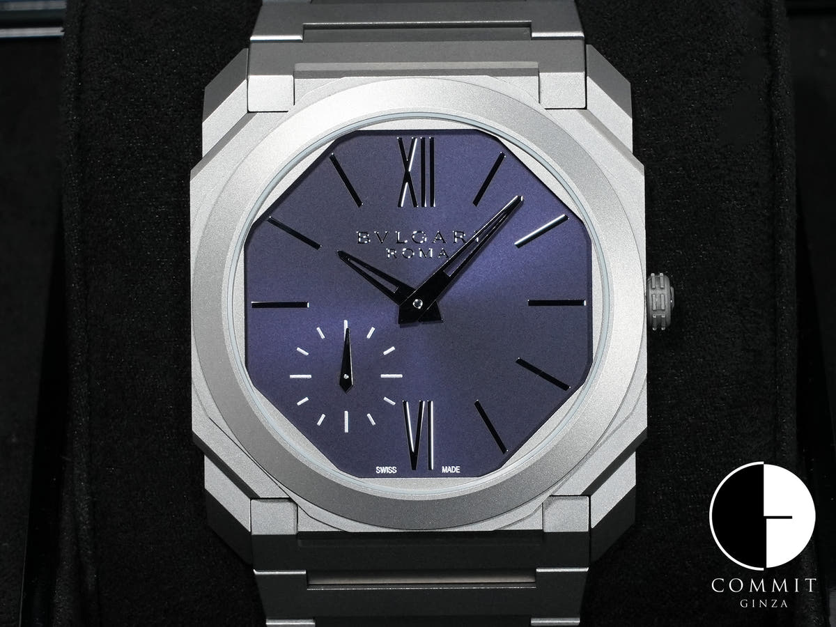 ブルガリ オクト フィニッシモ Ref.103766 チタン ブルー文字盤 美品 8nffjbh9