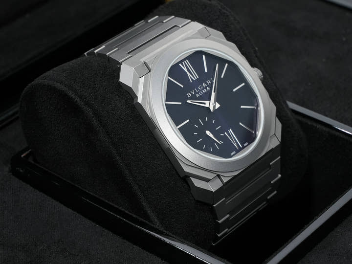 ブルガリ オクト フィニッシモ Ref.103766 チタン ブルー文字盤 美品 8nffjbh9